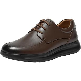 Bata休闲皮鞋男2025秋季商场新款牛皮通勤舒适商务皮鞋FDZ05CM5