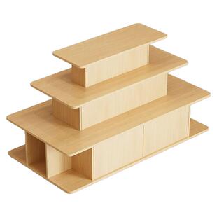 中岛展示柜产品陈列货架烟酒文具茶叶架超市堆头文创店流水展示台