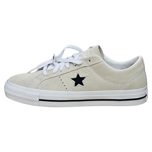 匡威正品One star Pro男女低帮春季米黄色翻毛皮休闲板鞋172950c