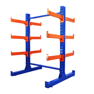 双面悬臂货架重型铝材管材五金管道铜排棒料钢管托臂式架子单面