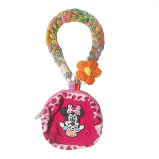 手机挂绳女手腕迷你储物小包挂件毛线编织超好看小众精致高级感饰品户外旅游行防丢摔电话套壳吊绳子冬季新款