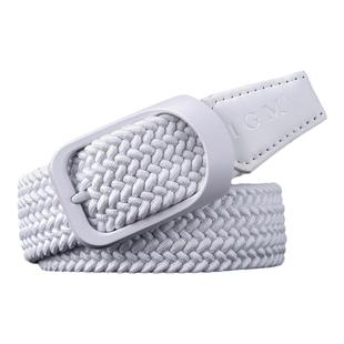 高尔夫皮带男女装饰新款潮帆布编织腰带休闲运动无孔松紧弹力裤带