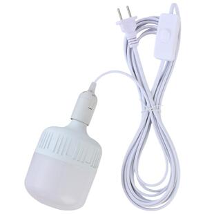 家用LED节能E27螺口灯泡卧室带开关线超亮节能悬挂吊式插电头灯座