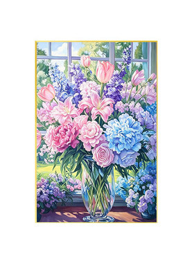 新款满钻植物花卉钻石画