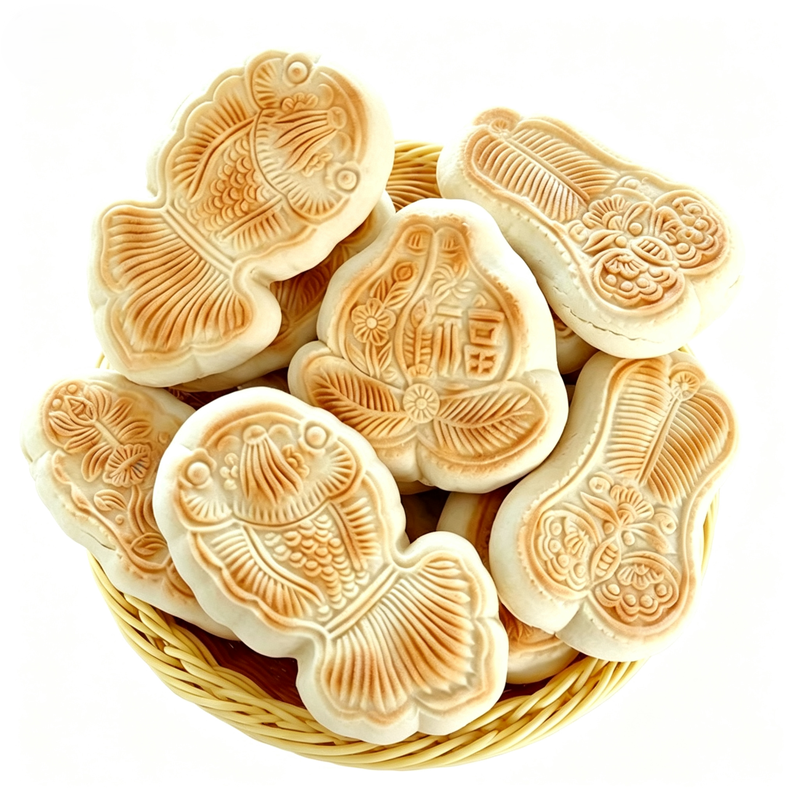 山东巧饼卡子巧果怀旧零食麦香味
