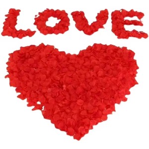 免搓仿真玫瑰假花瓣求婚道具室内浪漫布置表白结婚礼花童手撒花蓝