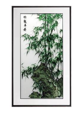 长沙湘绣过道玄关新中式手工刺绣