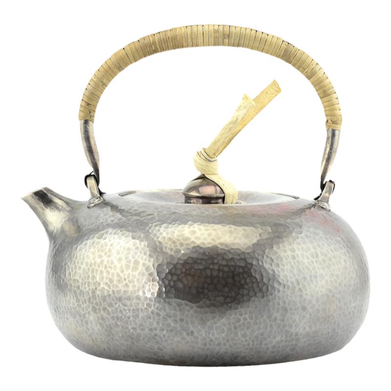 茶壶纯银纯手工烧水日本银壶茶具