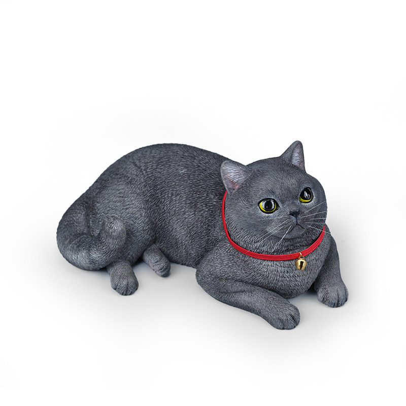 JXK官方1/3英国短毛猫仿真动物模型手办猫咪周边潮玩手工桌面摆件