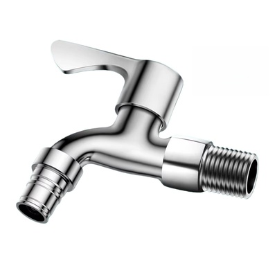 精铜加长洗衣机水龙头家用阳台拖把池4分入墙式单冷快开防冻正品