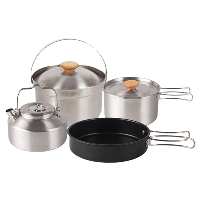 CLS套锅不锈钢便携户外露营套锅