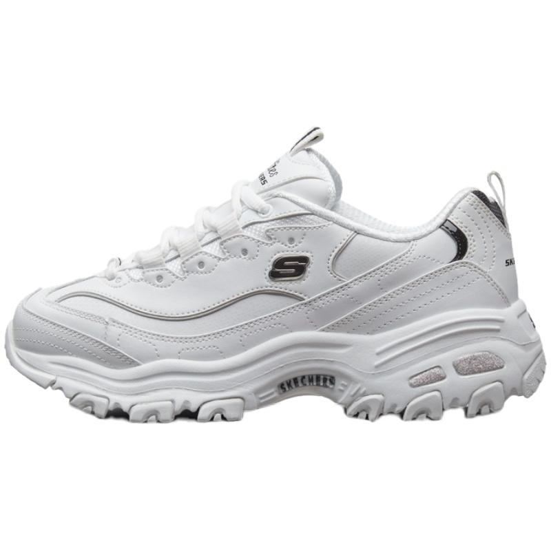 Skechers斯凯奇小白熊|夏季男女同款老爹鞋增高户外鞋休闲运动鞋