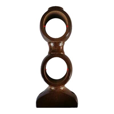 35-28老式窗帘杆罗马杆支架大小孔托架固定支撑架双码实木配件