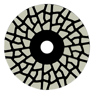 子拓四步干磨片石材抛光大理石台面墙面翻新镜面干抛角磨机打磨片