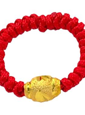转运珠红绳黄金仿真黄金