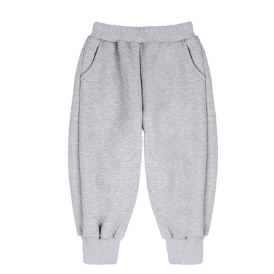 儿童加绒裤子冬季加厚男童运动裤一体绒2025新款男孩薄绒长裤卫裤