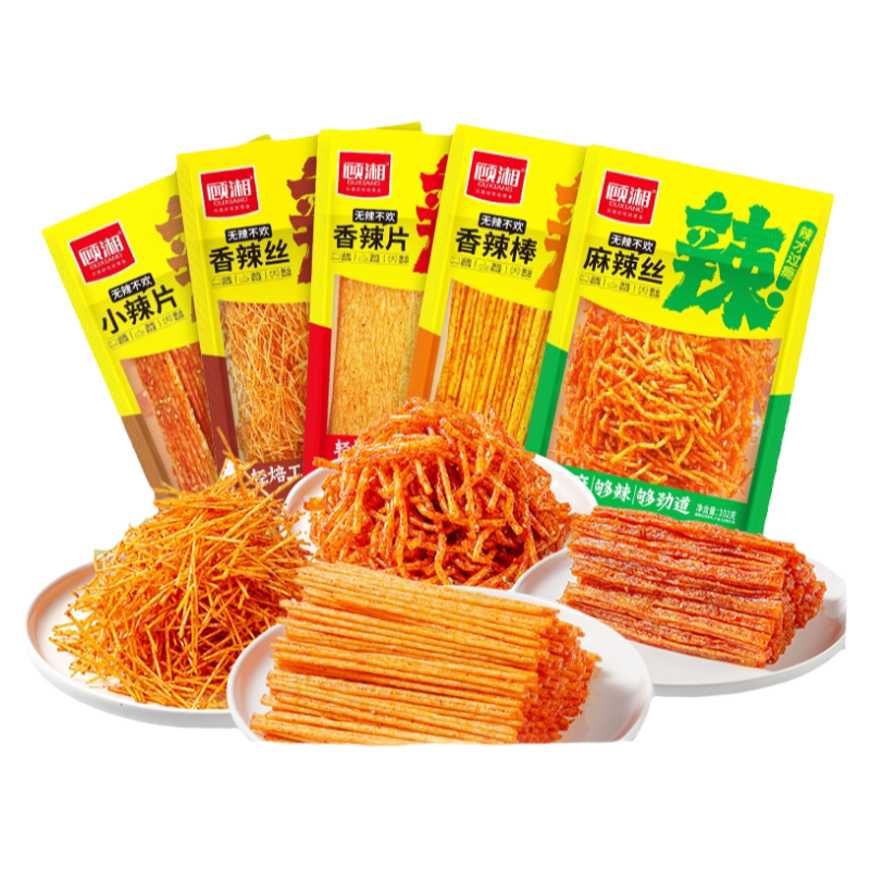 顾湘爆辣丝零食儿时怀旧面筋