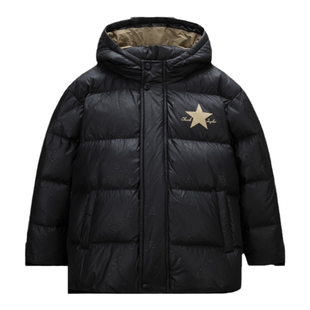匡威男童羽绒服2025冬季新款中大童上衣加绒防风保暖短款外套潮