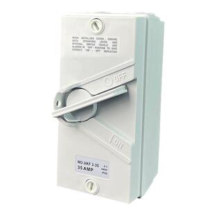 户外防水隔离开关UKF20A35A60A大功率工业三相380V防水开关三项闸