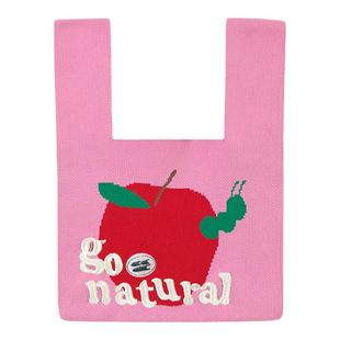 CryingCenter 苹果虫针织手提背心包 哭喊中心