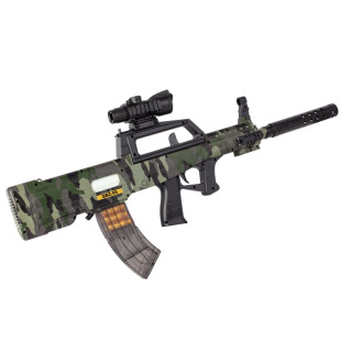 QBZ-95式电动连发抛壳仿真玩具突击步手自一体软弹枪儿童训练模型