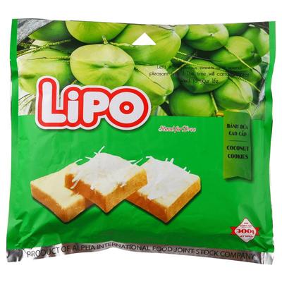 【官旗直售】Lipo椰子味面包干300g饼干网红小零食蛋糕休闲食品