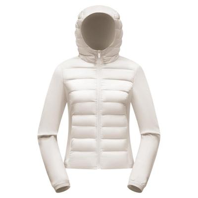 美力城天鹅绒短款羽绒服女冬连帽