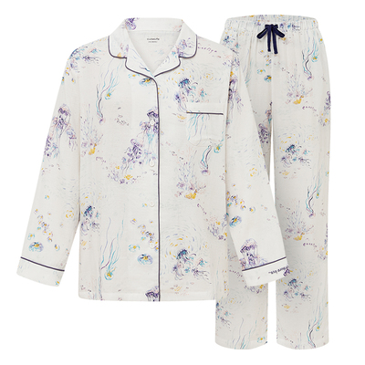 cutelife成人四季通用竹棉家居服