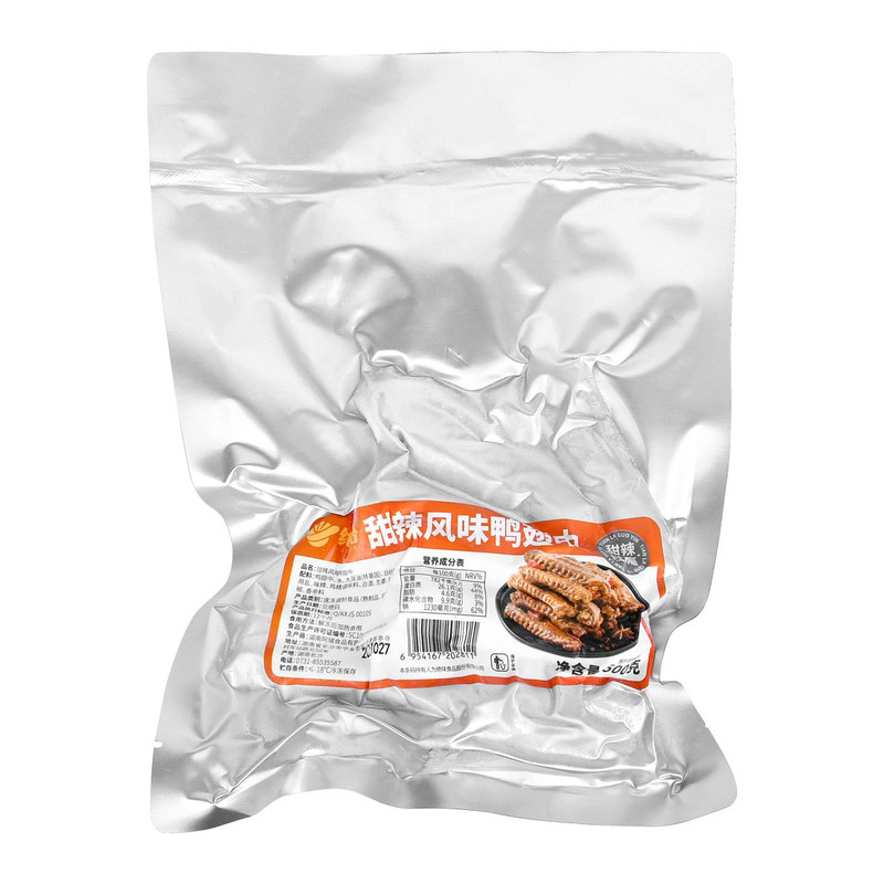 整箱绝洽精武甜辣鸭翅中卤味鸭肉休闲食品小零食即食商用开袋小吃