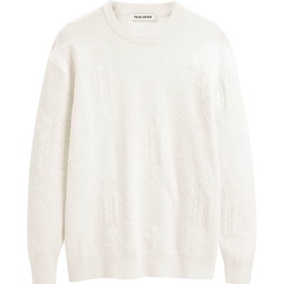 【断码钜惠】太平鸟男装休闲毛衣春季毛套衫 B1EBE1224