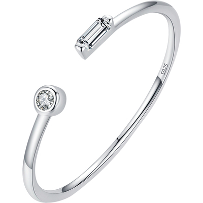 可调节开口摩典925银简约