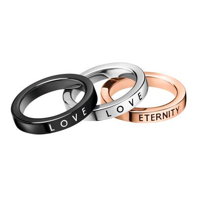 官方授权ck专柜护刻系列情侣素圈