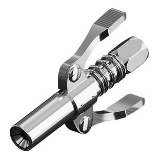 得力黄油枪嘴头黄油注油嘴枪头锁钳式高压加注油器手动黄油机配件