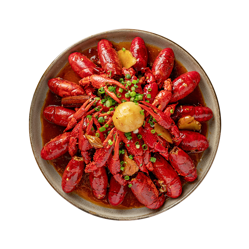 潜江虾皇小龙虾油焖蒜蓉大虾加热即食6-8钱混合装锁鲜装700g*2盒