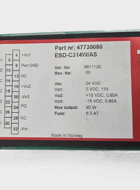 POWERBOX 47730080 ESD-C314W/AS REV 05 POWER SUPPLY [FAST SHI