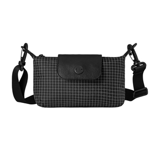 美国XPAC单肩斜挎包fidlock磁扣快拆饺子包轻便黑白格子纹手机包