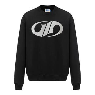 MGG 24F经典LOGO发泡美式印花重磅纯棉毛圈套头卫衣情侣休闲长袖