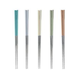 卡罗特不锈钢筷子家用高档抗菌防霉防滑分人家庭专人专用筷食品级