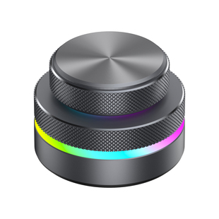 SIKAI铝合金双层旋钮自定义键盘蓝牙有线双模式连接LED灯