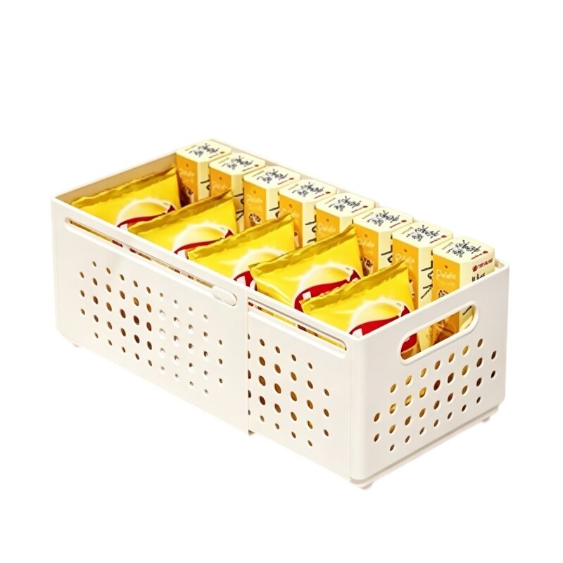 可伸缩桌面零食杂物收纳盒