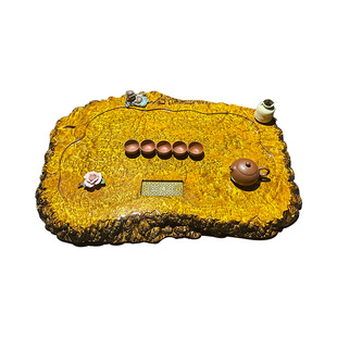 大实木茶盘黄金樟金丝楠木整块方茶盘茶海原木茶具根雕功夫茶台整