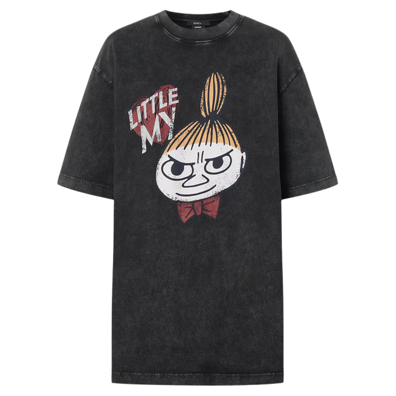 【姆联名】MO正品棉质T恤2026夏新品套色炒雪花斑驳MBF2TEE047