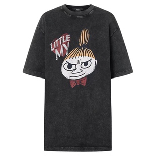 【姆联名】MO正品棉质T恤2026夏新品套色炒雪花斑驳MBF2TEE047