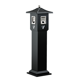 商场立式烟蒂柱不锈钢灭烟桶户外吸烟区烟灰缸室外落地灭烟垃圾桶