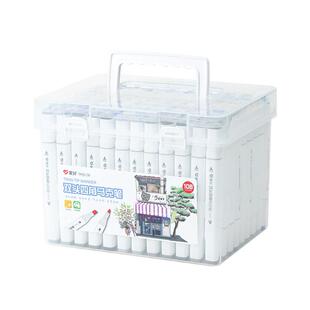爱好双头速干马克笔儿童学生美术生专用12 24 28 36 48 60 80 108色相册DIY软头彩笔套装办公文具