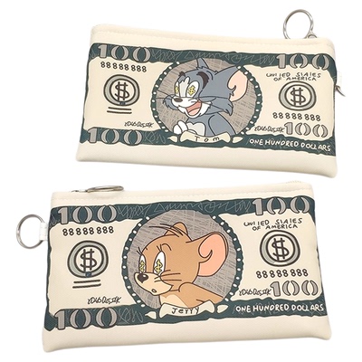 猫和老鼠大容量钱包ins汤姆杰瑞初中小学生高颜值男女孩小众笔袋