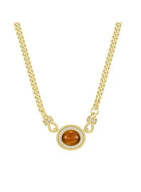 【自营】英国DB 美拉德风虎眼石复古港风时髦个性高级感锁骨链女