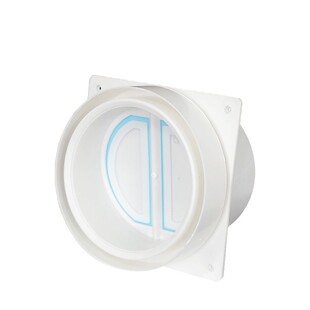 适用150墙洞优乐特双叶止回阀超薄厨房止逆阀烟道阀160/180mm反味