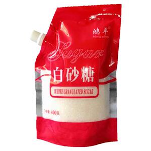 白糖白砂糖400克螺旋盖小包装中颗粒糖袋装独立包装白沙糖