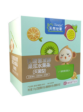 天然世家水果条儿童小零食苹果香蕉雪梨山楂蓝莓草莓味宝宝果肉条